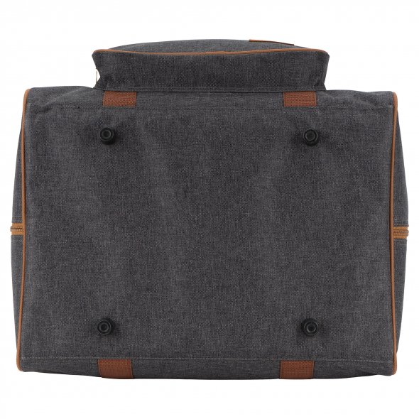 Semplix Overlocktasche anthrazit/braun (44 x 38 x 33 cm)