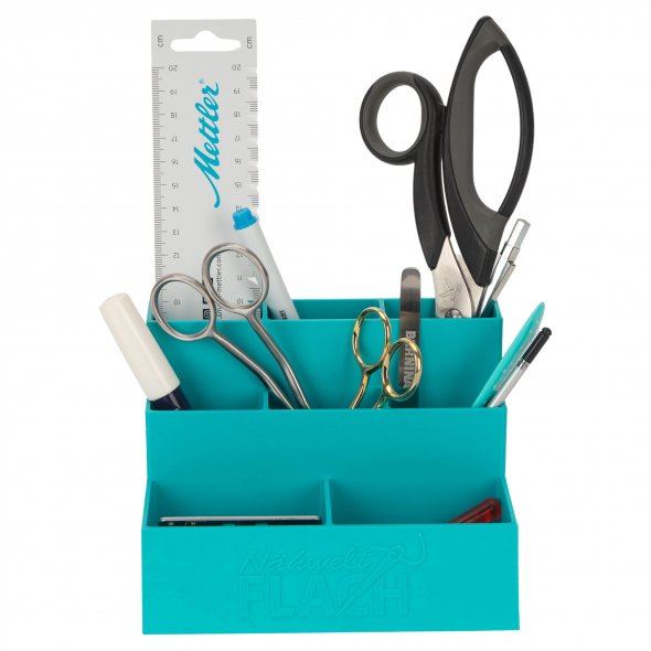 Tisch-Organizer Kunststoff (14,6 x 11,7 x 9,7 cm / verschiedene Farben)