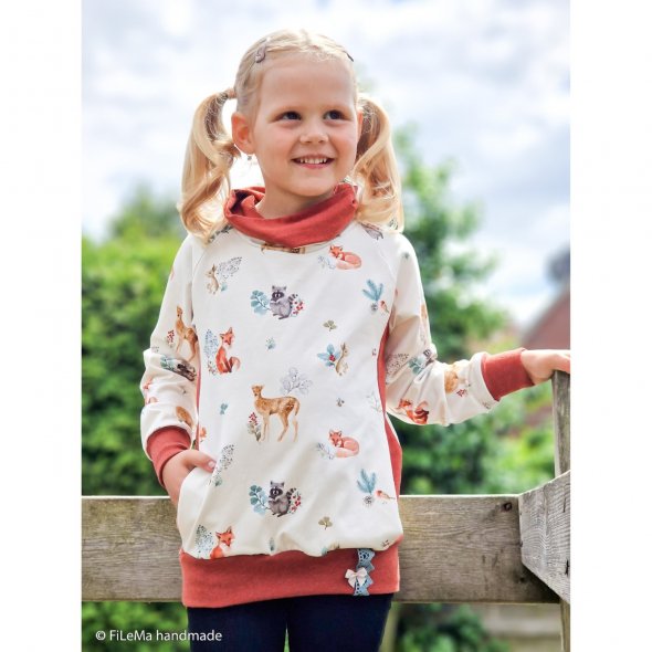 Baumwoll Jersey Stoff melange - Vanessa von Swafing: 1,0m