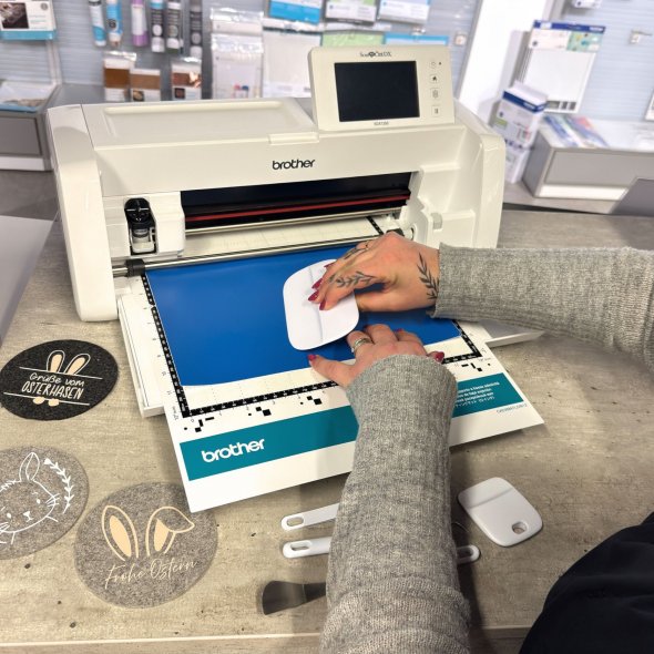 Semplix Aufbewahrungstasche mit Plotterzubehör rosé