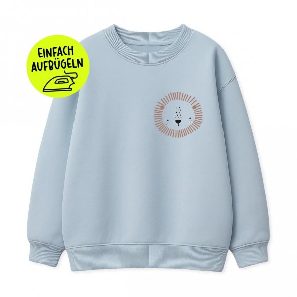 Paul und Clara Iron-On Flock-Patch Leo zum Aufbügeln
