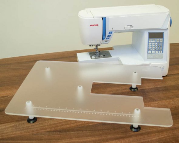 Anschiebetisch für Janome Skyline Serie S3-S7 (Acryl/ 600 x 400 mm)
