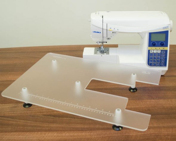 Anschiebetisch für Juki G110-220, HZL300-700, DX5+7 (Acryl/ 600 x 400 mm)