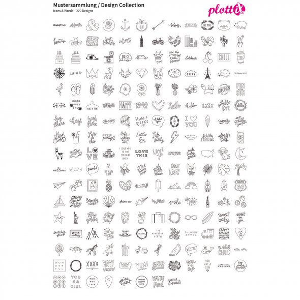 PlottiX Mustersammlungen Design Collection (USB-Sticks/ versch. Designs)
