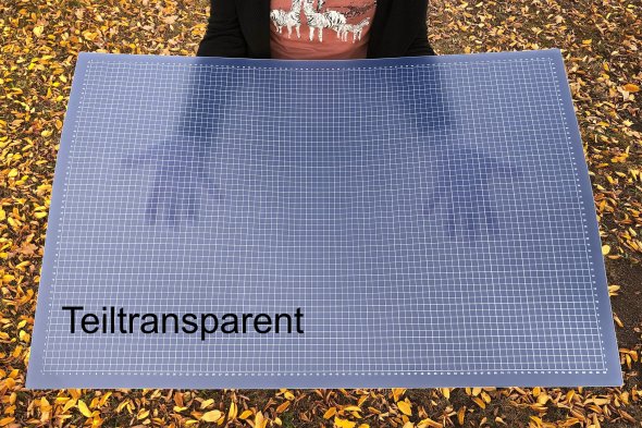 Schneidematte transparent A1 (90 x 60 cm Skalierung in cm einseitig)