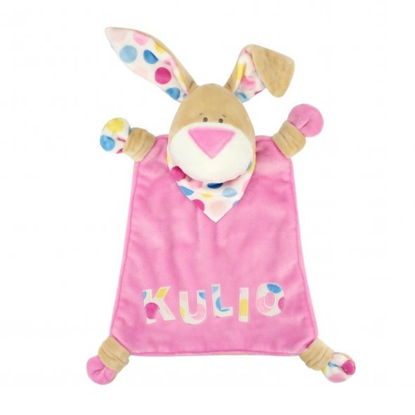 Kullaloo SuperSoft Plüsch SHORTY Prints (hot pink/ blue/ 0,75 m x 1 m)