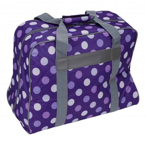 Semplix Nähmaschinentasche Polka Dots (lila/flieder)