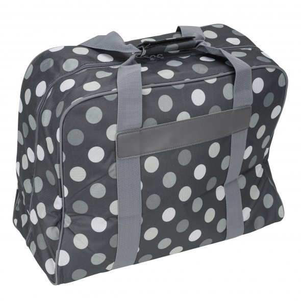 Semplix Nähmaschinentasche Polka Dots (anthrazit/grau)