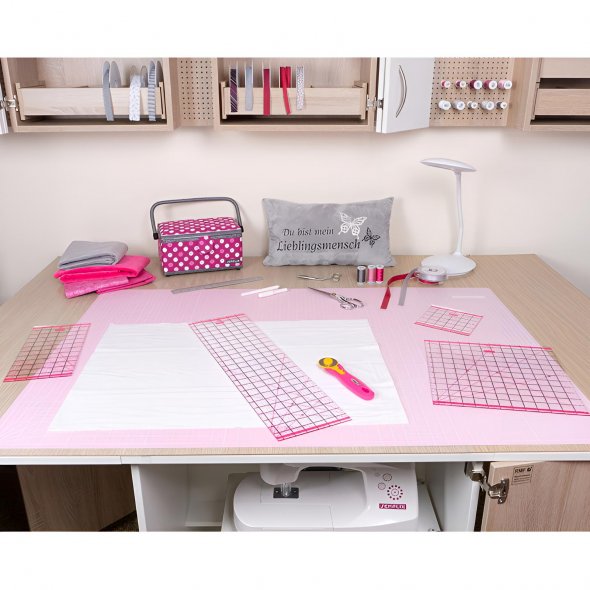 Semplix Schneidematte beere-rosa (120 x 80 cm/ 48 x 32 inch) A0