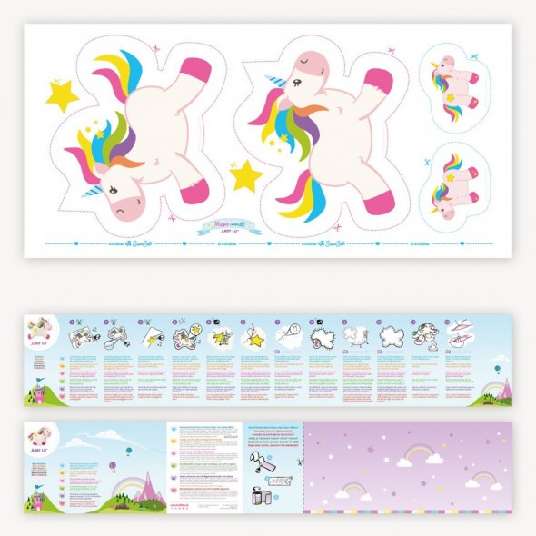 Kullaloo Nähset Einhorn "LADY LU" KINDERLEICHT Serie "Magic World"