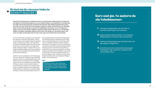 Passt perfekt - Schnittmuster an die eigene Körperform anpassen