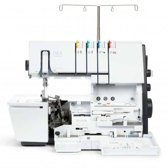 Bernette 64 Airlock 4 Faden Overlock mit Lufteinfädelung