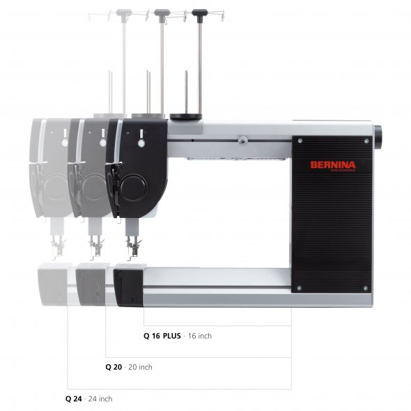 Bernina Q 16 PLUS Langarm Quiltmaschine mit Studio Frame 5-Fuß-Quiltrahmen