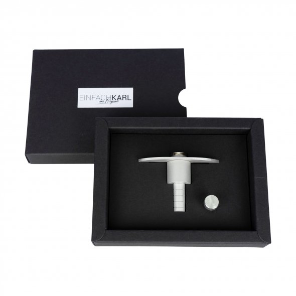 Karlchen für Rollschneider silber (Aluminium/ glasperlengestrahlt)