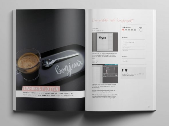 Plotter 1x1 Softcover Buch - Workshop für den Einstieg mit dem Silhouette Plotter