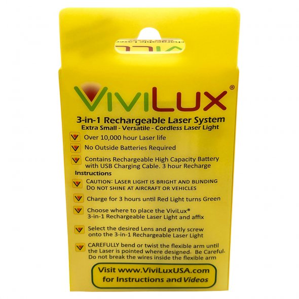Vivilux 3-in-1 Laser System (USB / rot) zum Nähen und Basteln