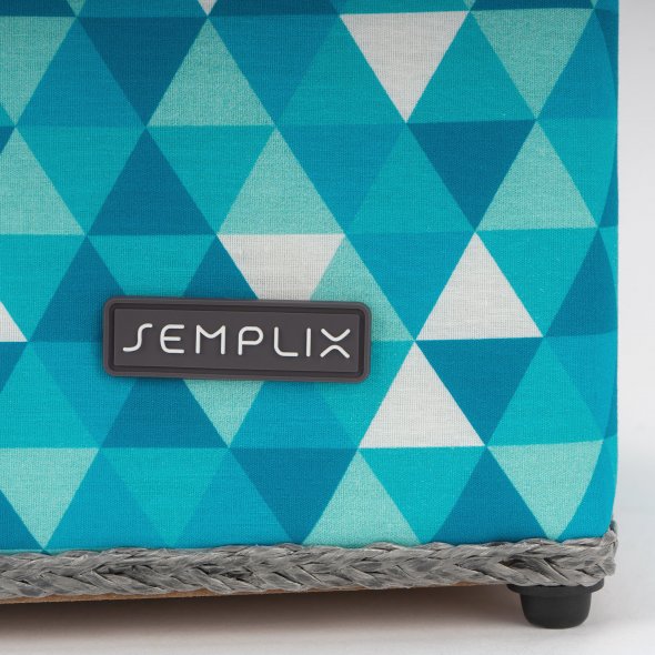 Semplix Nähkorb Diamond (petrol/türkis)