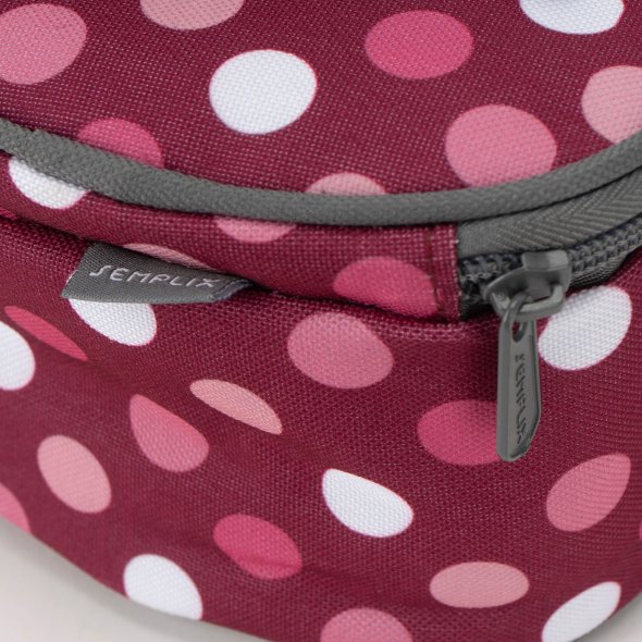 Semplix Soft-Reisebügeleisentasche Polka Dots berry