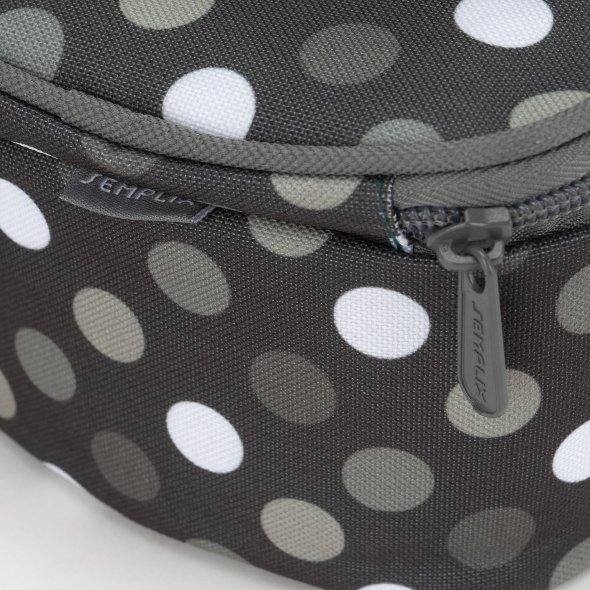 Semplix Soft-Reisebügeleisentasche Polka Dots anthrazit
