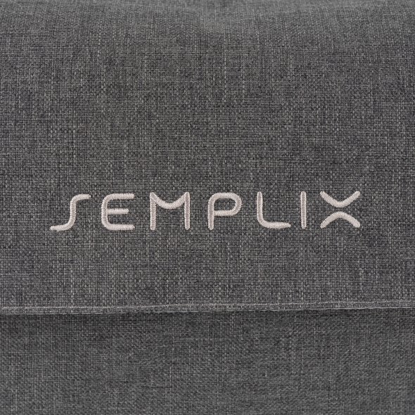 Semplix Nähmaschinen Abdeckung anthrazit/grau (44 x 34 x 20 cm)