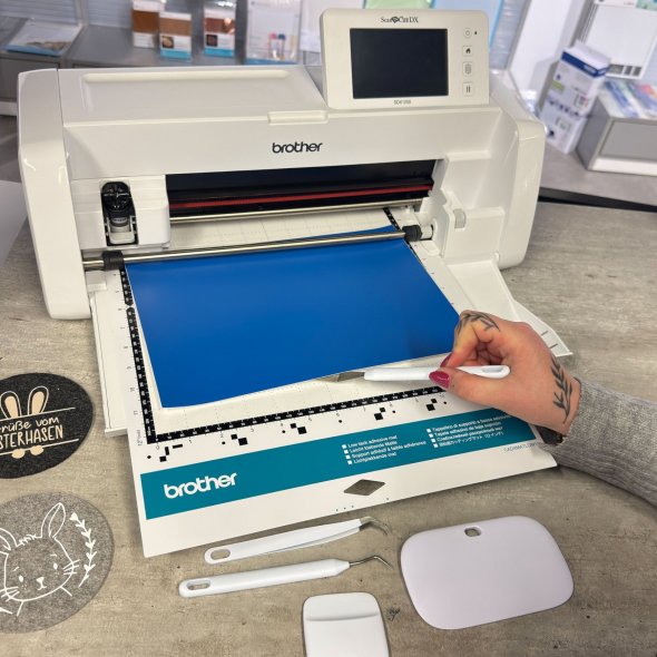 Semplix Aufbewahrungstasche mit Plotterzubehr anthrazit | Nhwelt Flach