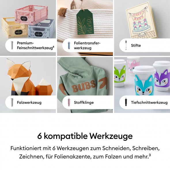 Cricut Explore 5 Schneideplotter (cream) + GRATIS Essential Bundle
