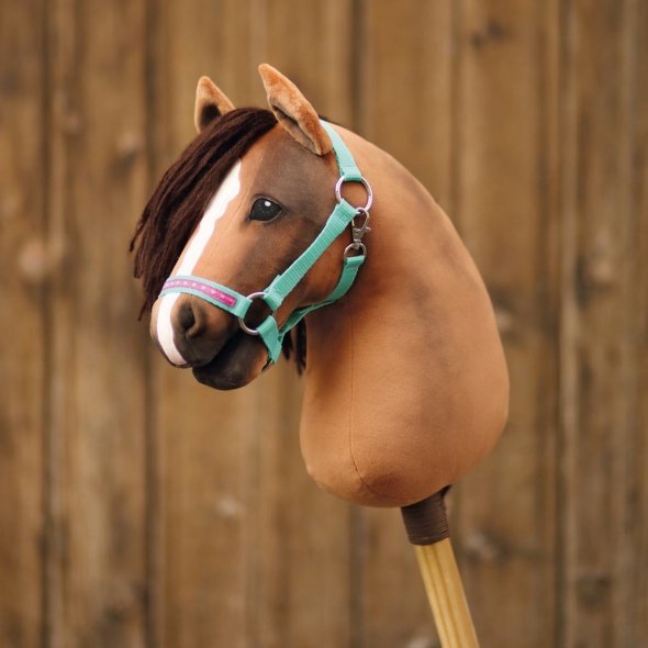 Kullaloo Hobby Horse Halfter Material-Set aqua/pink