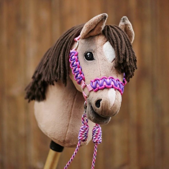 Kullaloo Hobby Horse Halfter Material-Set lila/pink