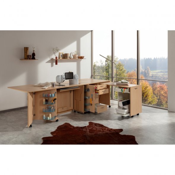 EXTEND sew-inner Nähmöbel 2 Einschiebetüren 39.22 mit  elektronischem Lift