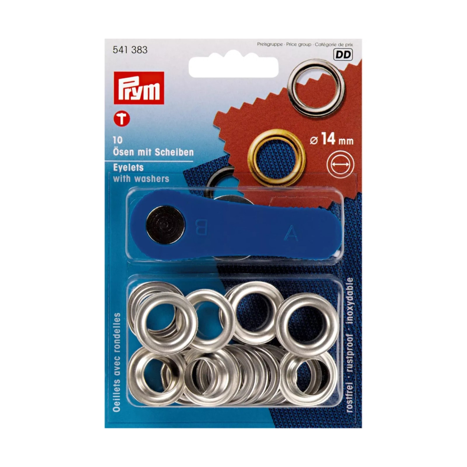 Prym Ösen Und Scheiben 14mm Goldfarbig