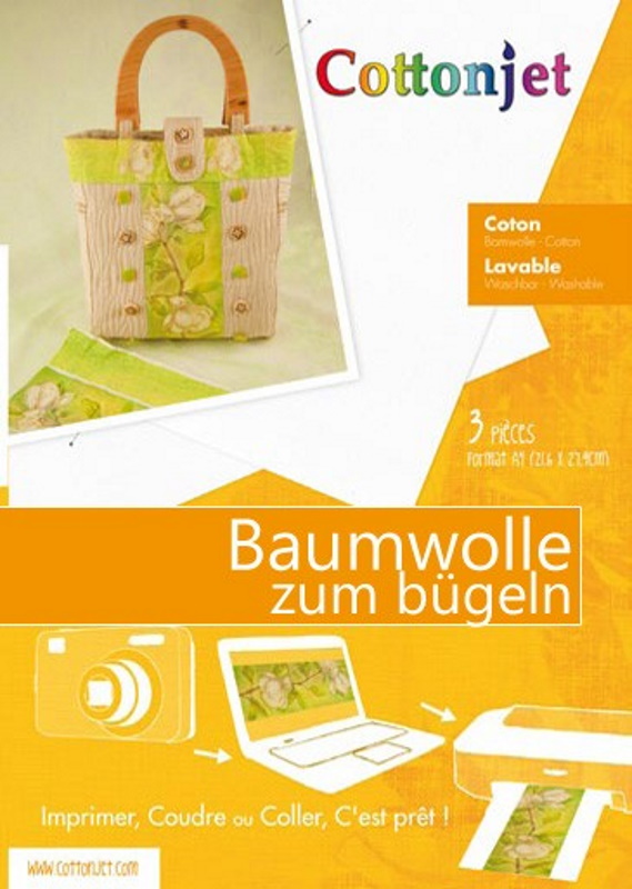 Cottonjet "Baumwolle" zum Aufbügeln (2 x DIN A4)