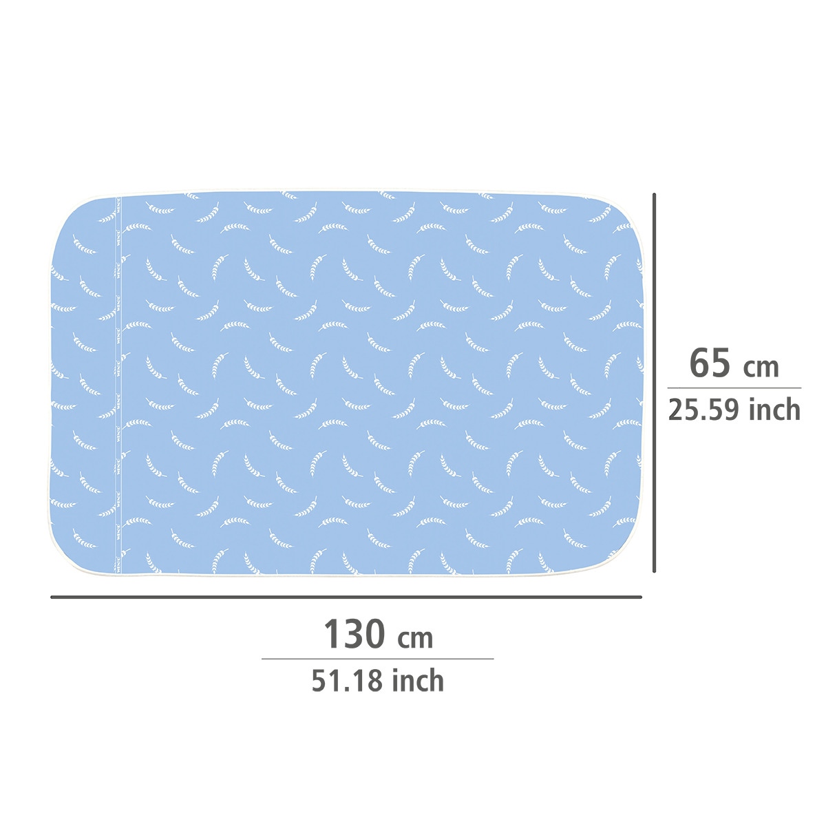 AIR | Comfort Wenko cm/ x blau/ 65 Nähwelt Bügeldecke Flach (130 weiß)